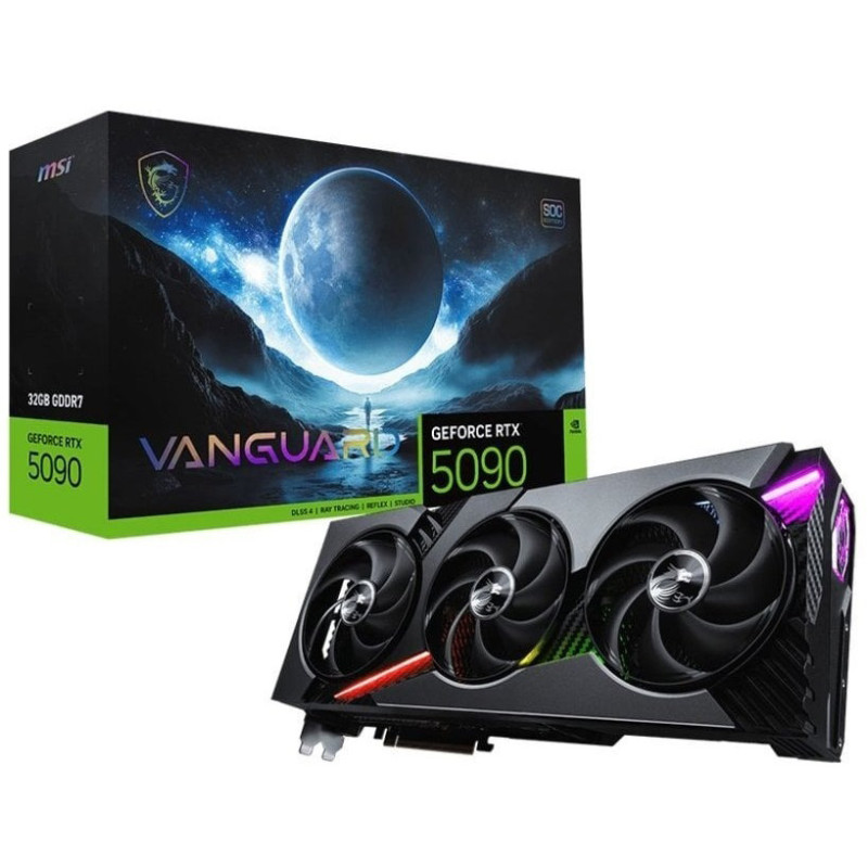 Відеокарта MSI GF RTX 5090 32GB GDDR7 Vanguard OC (RTX 5090 32G VANGUARD SOC)