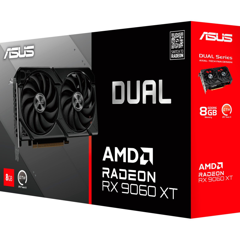 Відеокарта ASUS RX 9060 XT 8Gb Dual (DUAL-RX9060XT-8G)