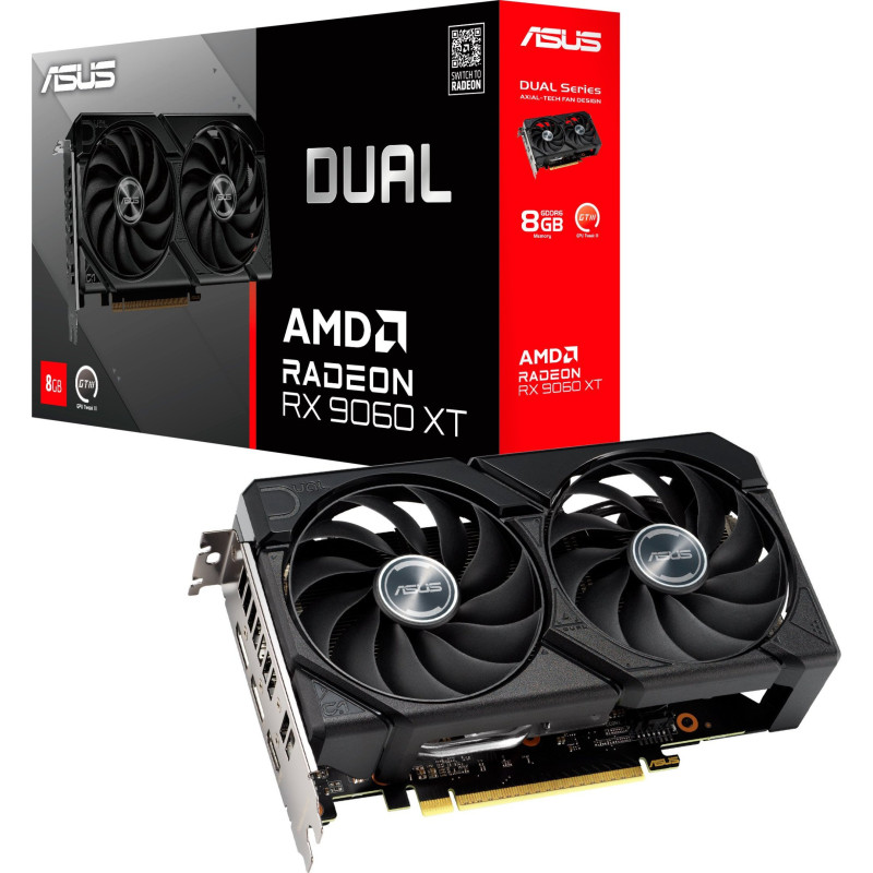 Відеокарта ASUS RX 9060 XT 8Gb Dual (DUAL-RX9060XT-8G)
