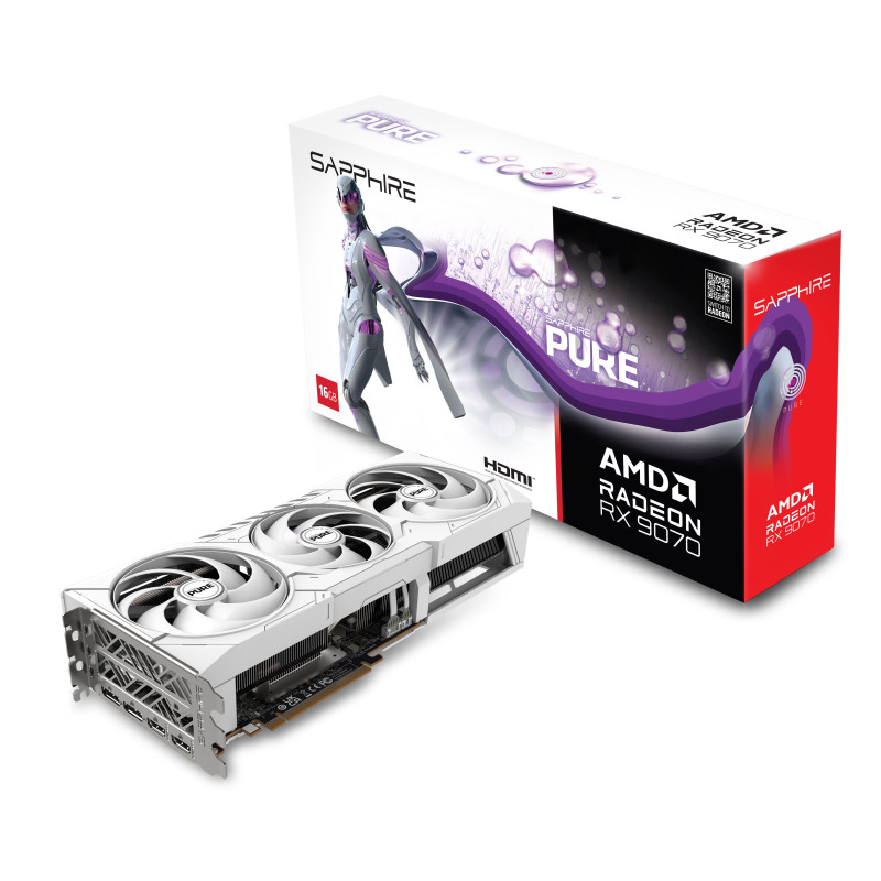 Відеокарта Sapphire RX 9070 16GB PURE Gaming OC (11349-02-20G)