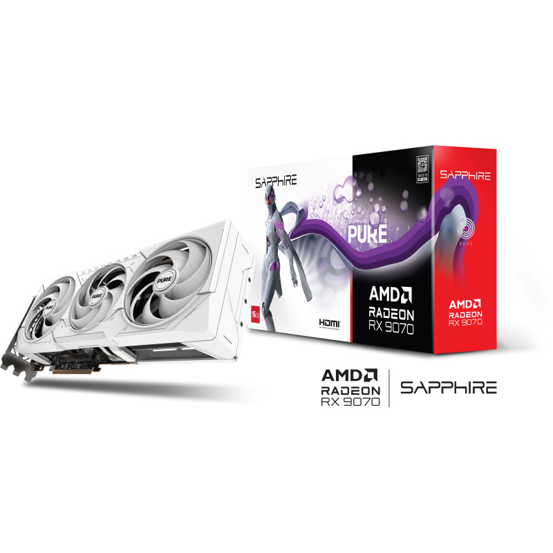 Відеокарта Sapphire RX 9070 16GB PURE Gaming OC (11349-02-20G)