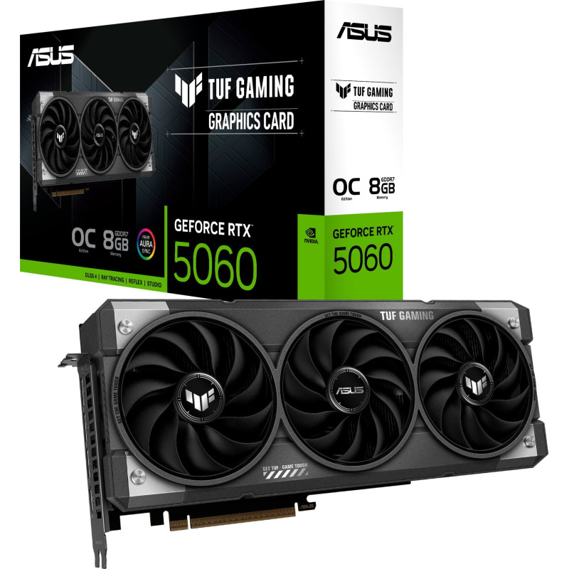 Відеокарта ASUS GeForce RTX 5060 8 GB GDDR6 OC TUF-RTX5060-O8G-GAMING