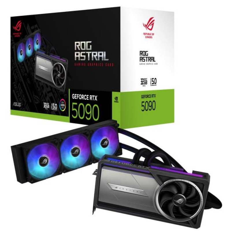 Відеокарта ASUS RTX 5090 32GB GDDR7 ROG Astral LC (ROG-ASTRAL-LC-RTX5090-32G-GAMING)