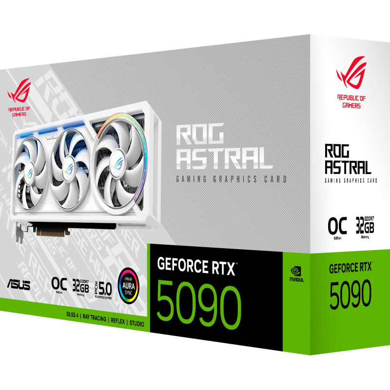 Відеокарта ASUS GeForce RTX 5090 32GB GDDR7 OC ROG-ASTRAL-RTX5090-O32G-WHITE