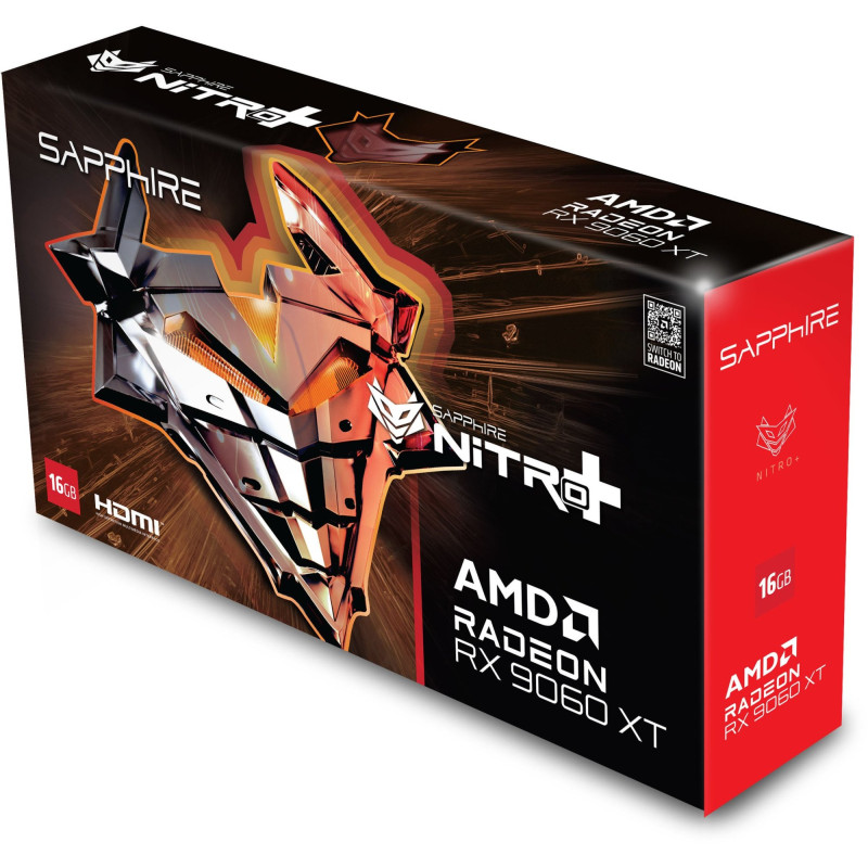 Відеокарта Sapphire AMD NITRO+ RX 9060 XT GAMING OC 16GB (11350-01-20G)