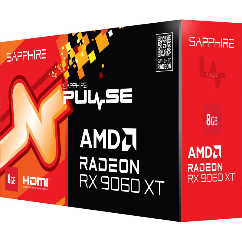 Відеокарта Sapphire AMD PULSE RX 9060 XT GAMING OC 8GB (11350-04-20G)