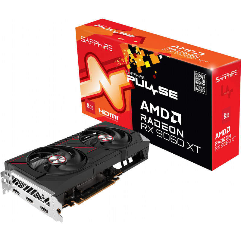 Відеокарта Sapphire AMD PULSE RX 9060 XT GAMING OC 8GB (11350-04-20G)