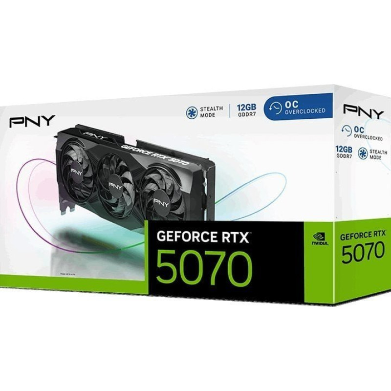 Відеокарта PNY RTX5070 12GB GDDR7 (VCG507012TFXPB1-O)