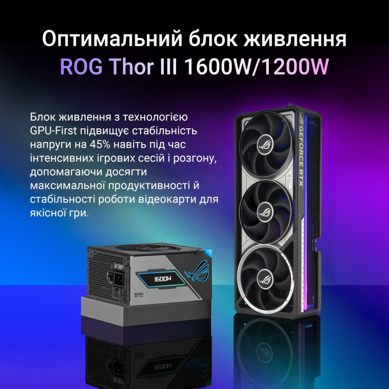 Відеокарта ASUS Nvidia GeForce RTX 5080 ROG Astral OC 16GB GDDR7 (ROG-ASTRAL-RTX5080-O16G-GAMING)