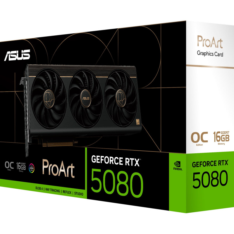 Відеокарта Asus GF RTX 5080 16GB GDDR7 ProArt OC (PROART-RTX5080-O16G)