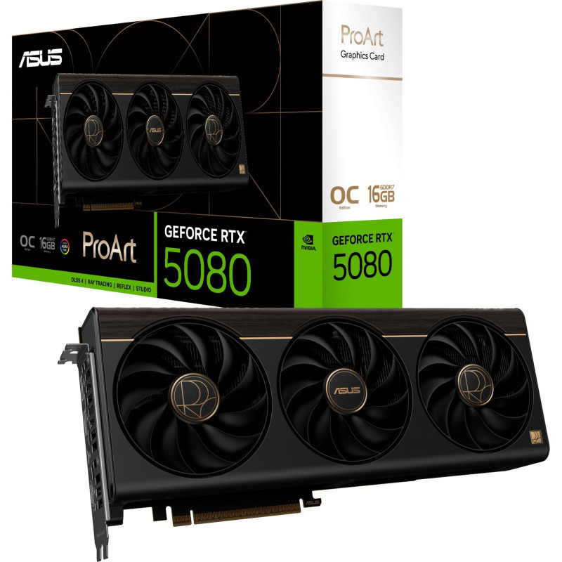 Відеокарта Asus GF RTX 5080 16GB GDDR7 ProArt OC (PROART-RTX5080-O16G)