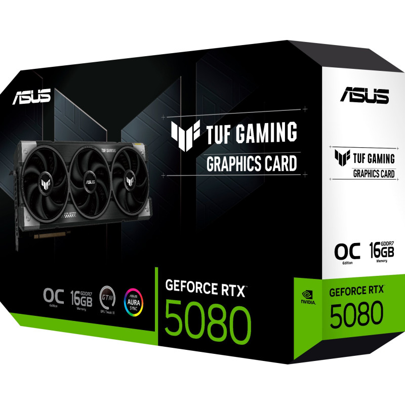 Відеокарта ASUS GeForce RTX5080 16GB TUF OC GAMING (TUF-RTX5080-O16G-GAMING)