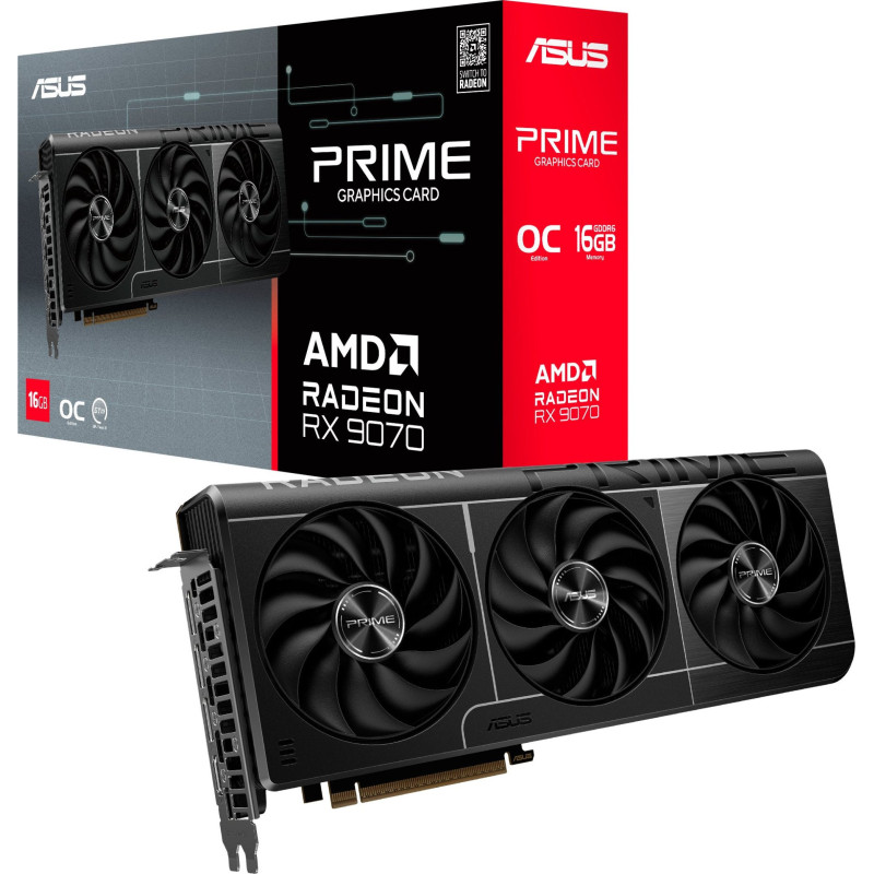 Відеокарта ASUS Radeon RX 9070 16Gb PRIME OC (PRIME-RX9070-O16G)