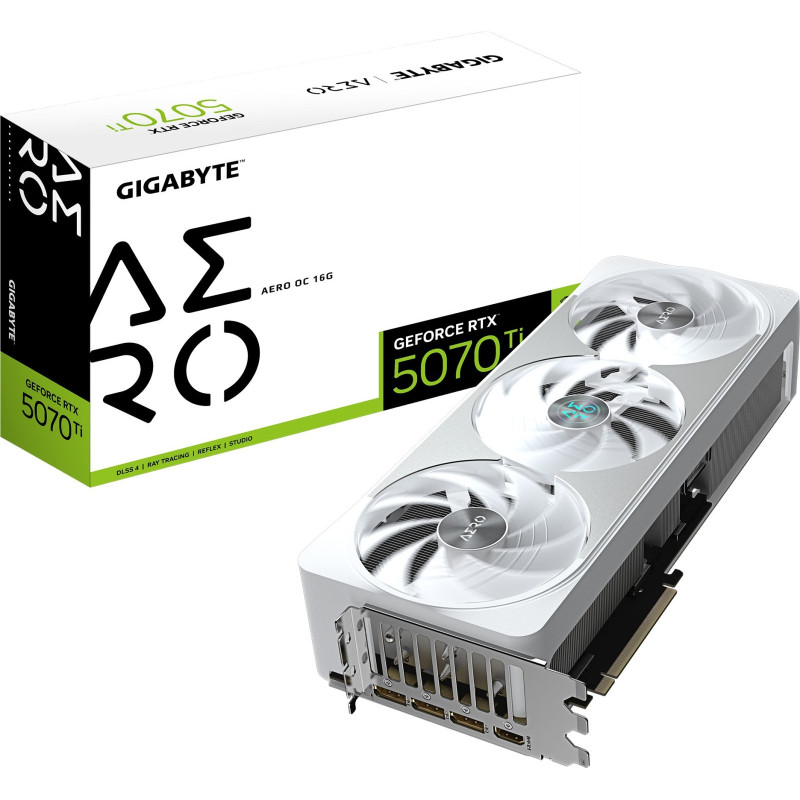 Відеокарта GIGABYTE Nvidia GeForce RTX 5070 AERO OC 16G (GV-N507TAERO OC-16GD)