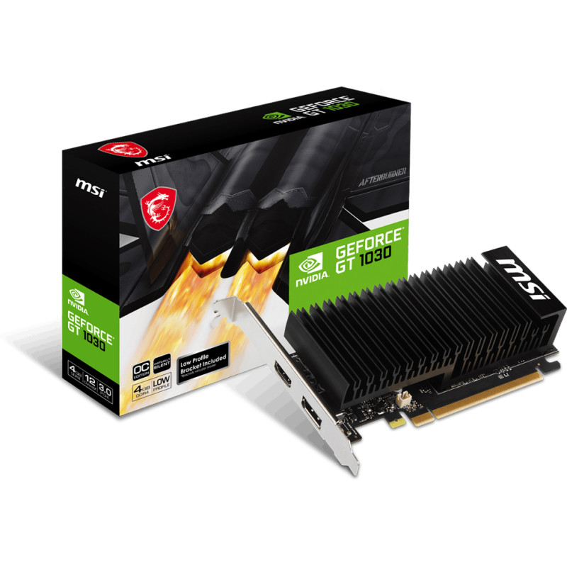 Відеокарта MSI GeForce GT1030 4Gb Silent LP OC (GT 1030 4GHD4 LP OC)