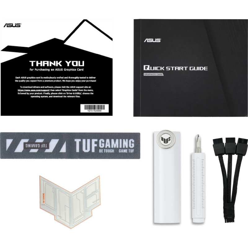 Відеокарта Asus GF RTX 5070 Ti 16GB GDDR7 TUF Gaming OC White (TUF-RTX5070TI-O16G-WHITE-GAMING)