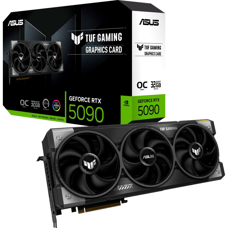 Відеокарта ASUS Nvidia GeForce RTX 5090 TUF OC 32GB GDDR7 (TUF-RTX5090-O32G-GAMING)