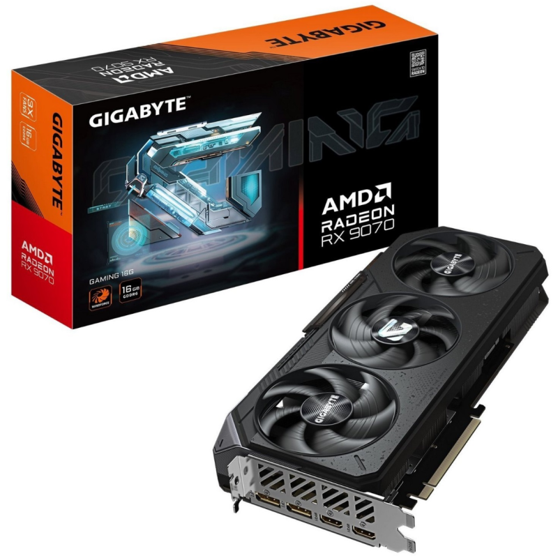Відеокарта Gigabyte RX 9070 16GB GDDR6 Gaming (GV-R9070GAMING-16GD)