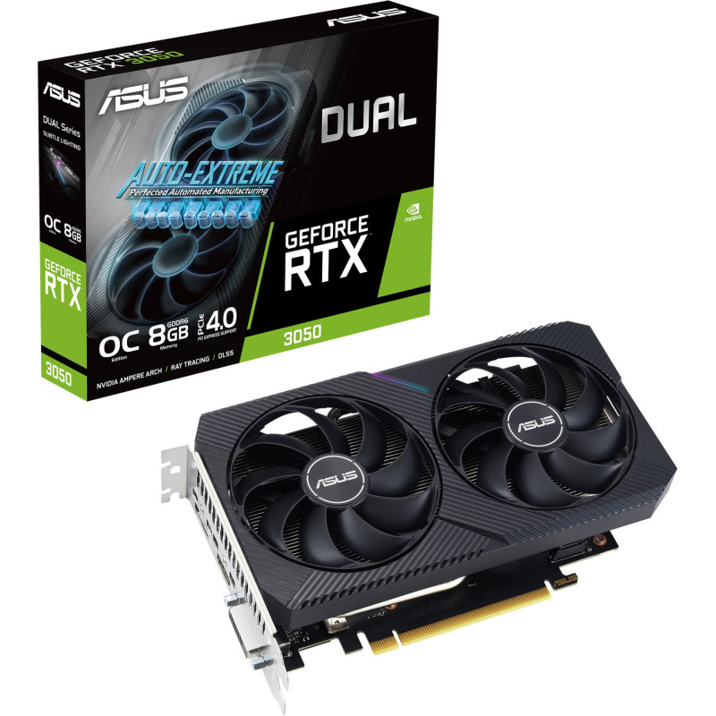 Відео ASUS GeForce RTX3050 8Gb DUAL OC (DUAL-RTX3050-O8G-V2)