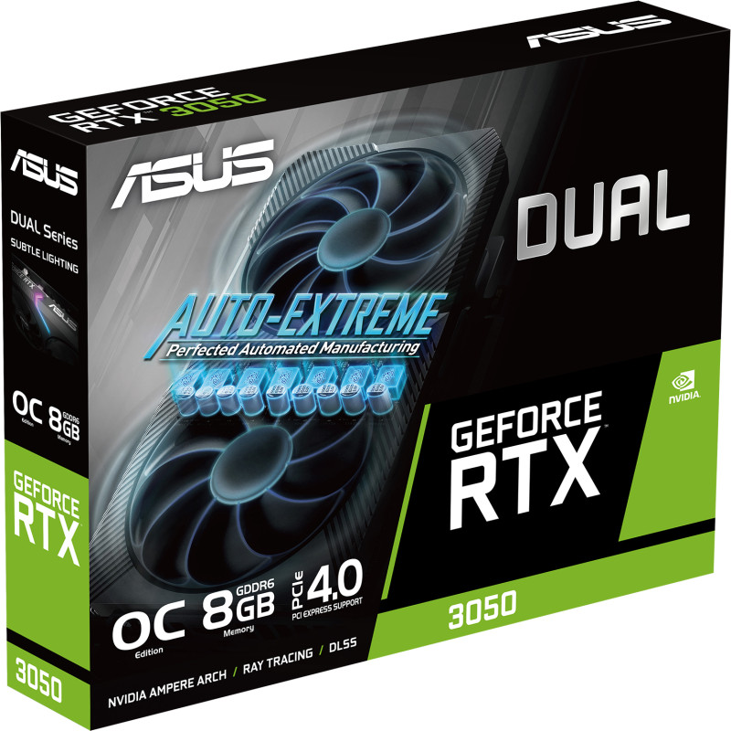 Відео ASUS GeForce RTX3050 8Gb DUAL OC (DUAL-RTX3050-O8G-V2)