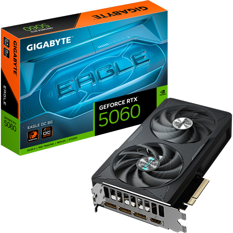 Відеокарта GIGABYTE GeForce RTX5060 8Gb EAGLE OC (GV-N5060EAGLE OC-8GD)