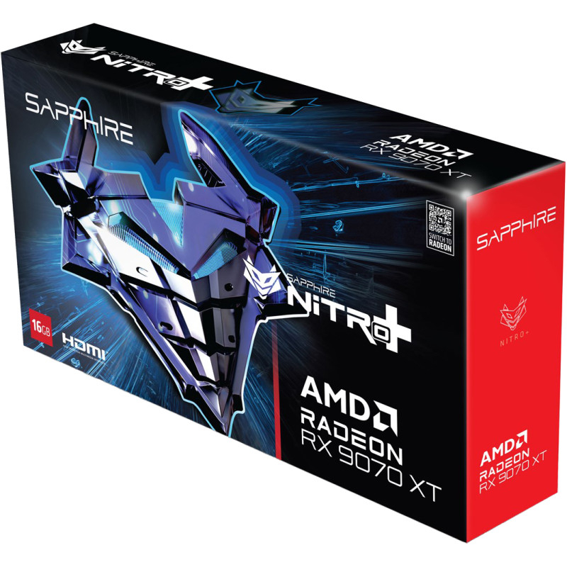 Відеокарта Sapphire RX 9070 XT 16GB Nitro+ Gaming OC (11348-01-20G)