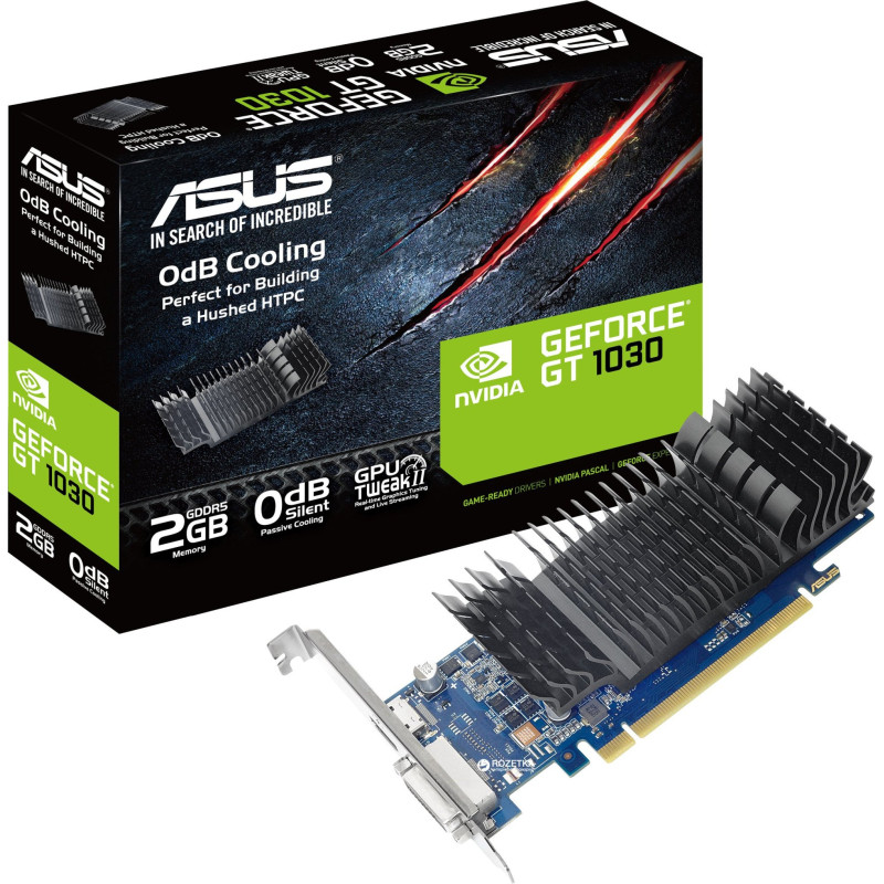 Відеокарти Asus GeForce GT1030 2GB DDR5 (GT1030-SL-2G-BRK)