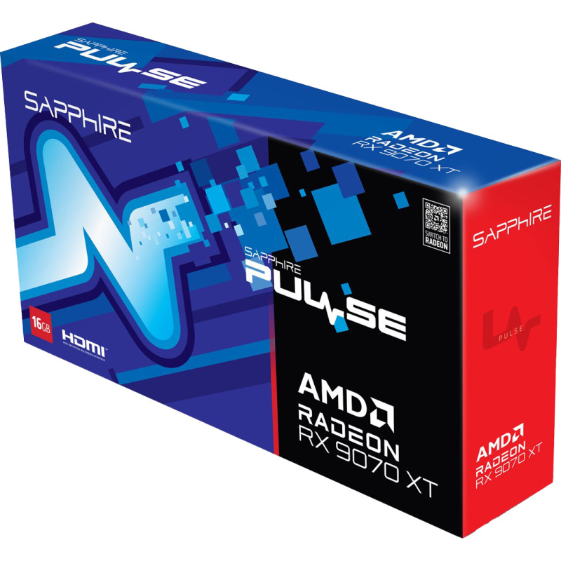Відеокарта Sapphire RX 9070 XT 16GB PULSE Gaming OC (11348-03-20G)