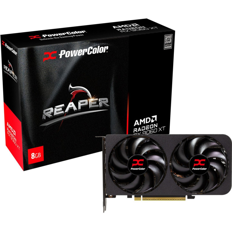Відеокарта PowerColor AMD Radeon RX 9060 XT 8GB GDDR6 Reaper (RX9060XT 8G-A)