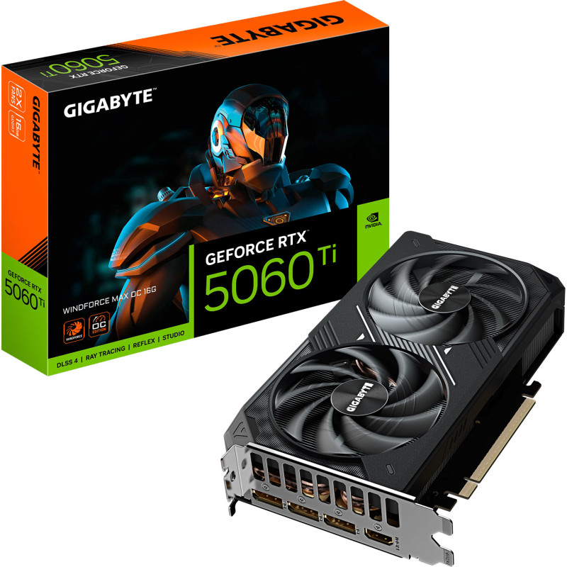 Відеокарта GIGABYTE RTX 5060 Ti WINDFORCE MAX OC 16G (GV-N506TWF2MAX OC-16GD)