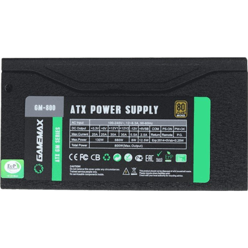 Блок живлення GameMax GM-800 (800 Вт)