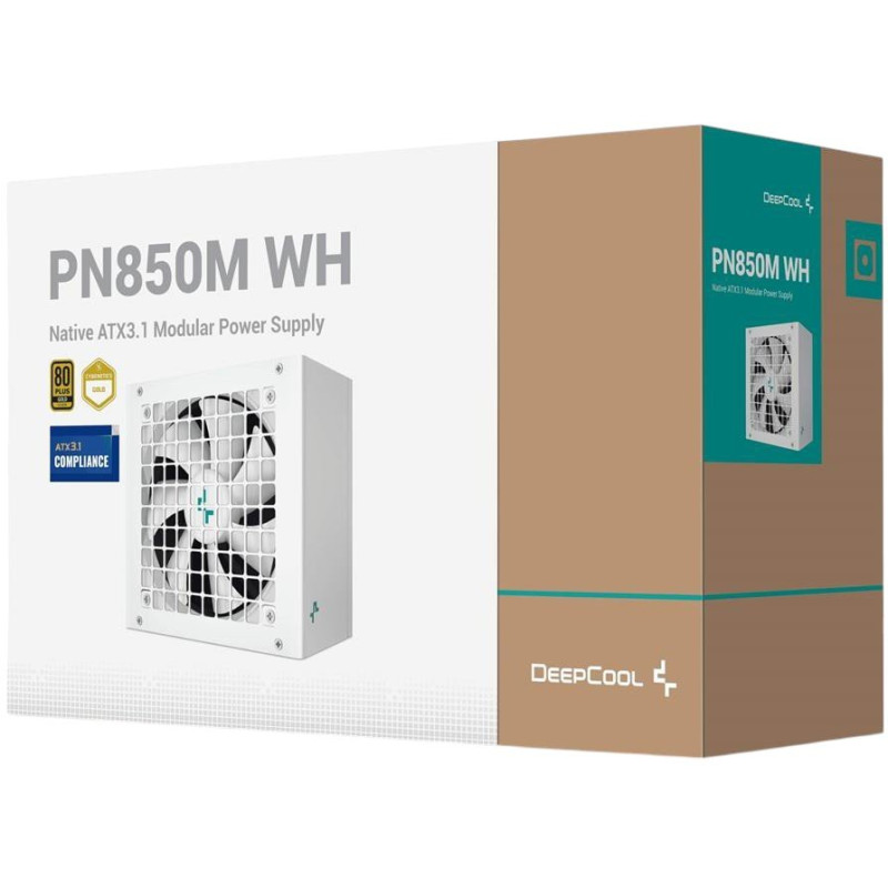 Блок живлення Deepcool GAMER STORM PN-M 850W 80+GOLD ATX3.1 WHITE (PN850M-WH)(R-PN850M-FC0W-JGEU)