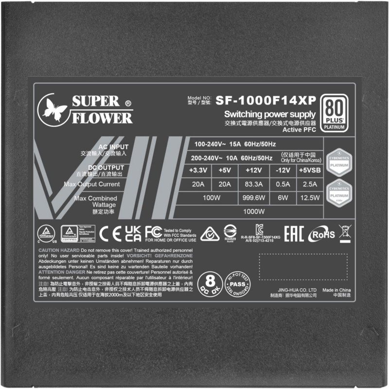 Блок живлення Super Flower ATX3.1 1000W LEADEX VII XP PRO SERIES (SF-1000F14XP)