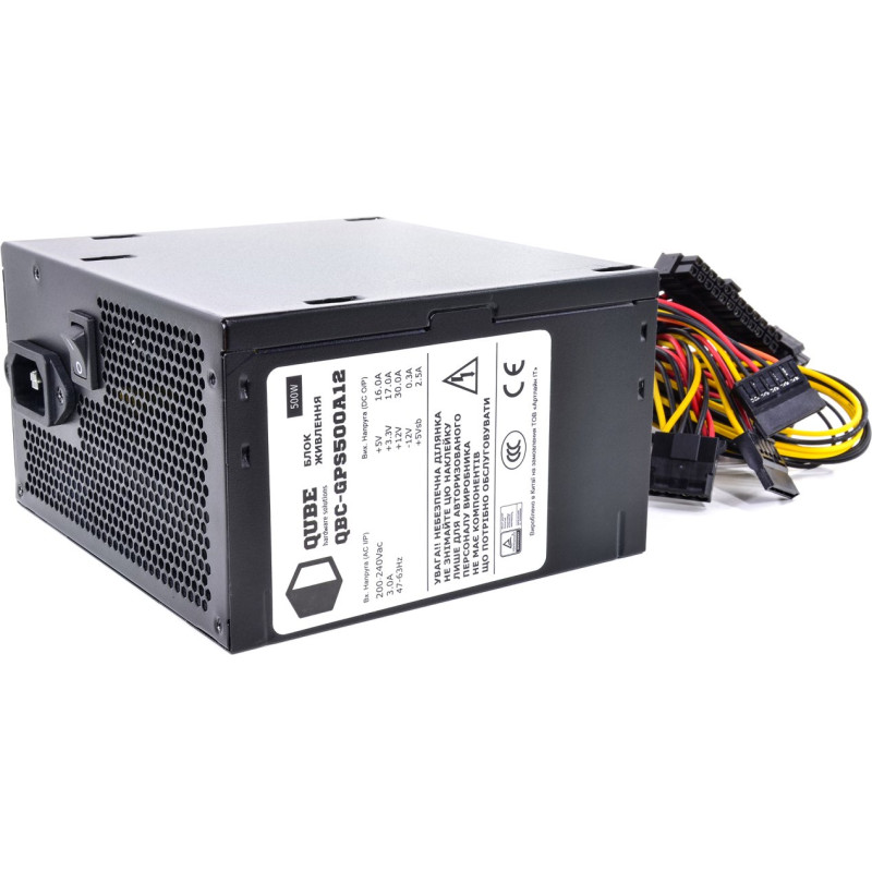 Блок живлення QUBE 600W 80+ (QBC-GPS600A12 Bulk)