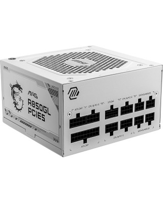 Блок живлення MSI ATX 850W MAG A850GL PCIE5 WHITE 