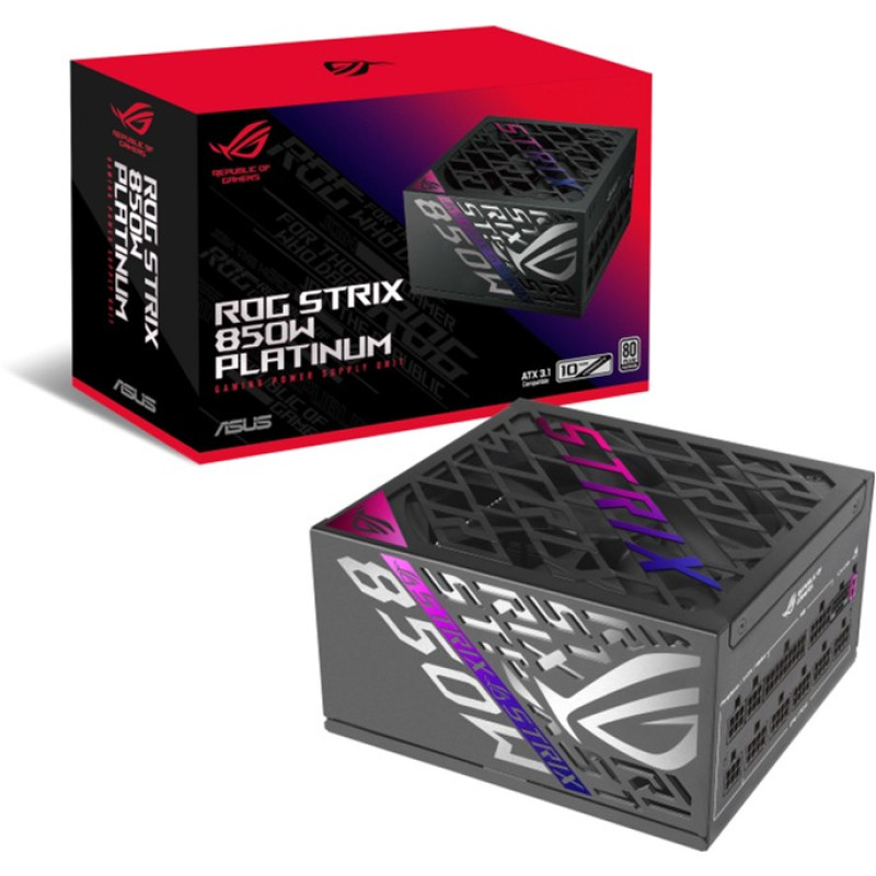 Asus Rog Strix 850W 80+ Платиновий джерело живлення (90YE00W2-B0NA00)
