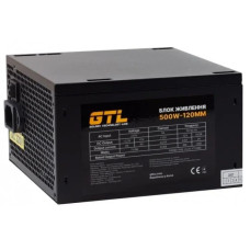 Блок живлення GTL 500 Вт Gaming Star Black 80 Plus (GTLGS500BK)