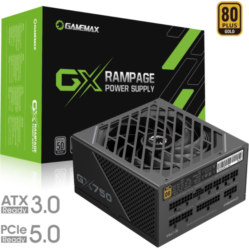 Блок живлення GameMax GX-750 PRO BK (ATX3.0 PCIe5.0)