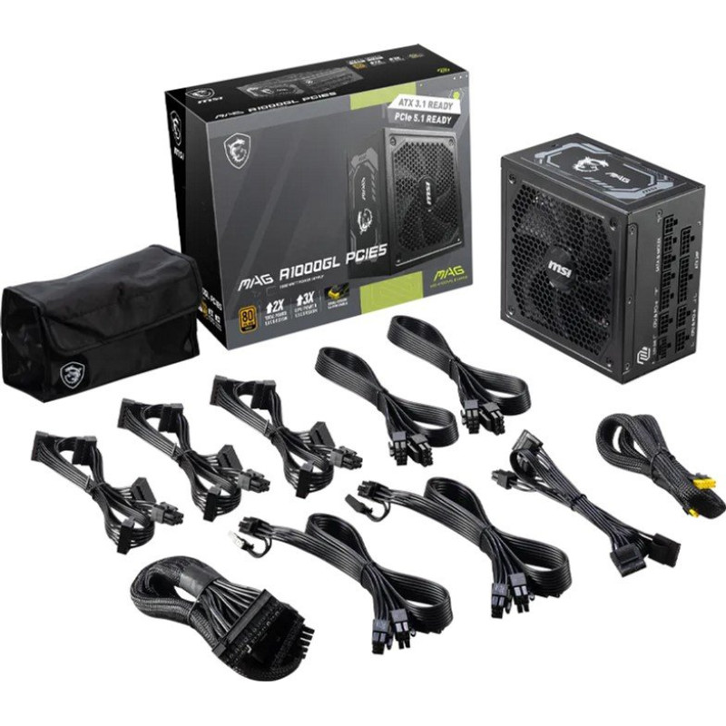 Блок живлення MSI MAG A1000GL PCIE5 WHITE
