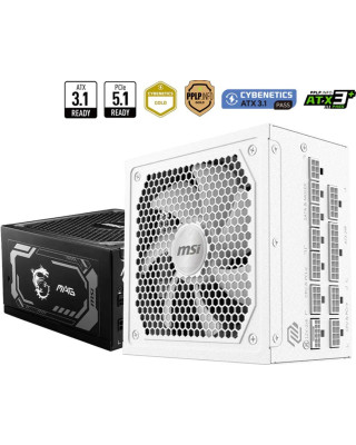 Блок живлення MSI MAG A1000GL PCIE5 WHITE