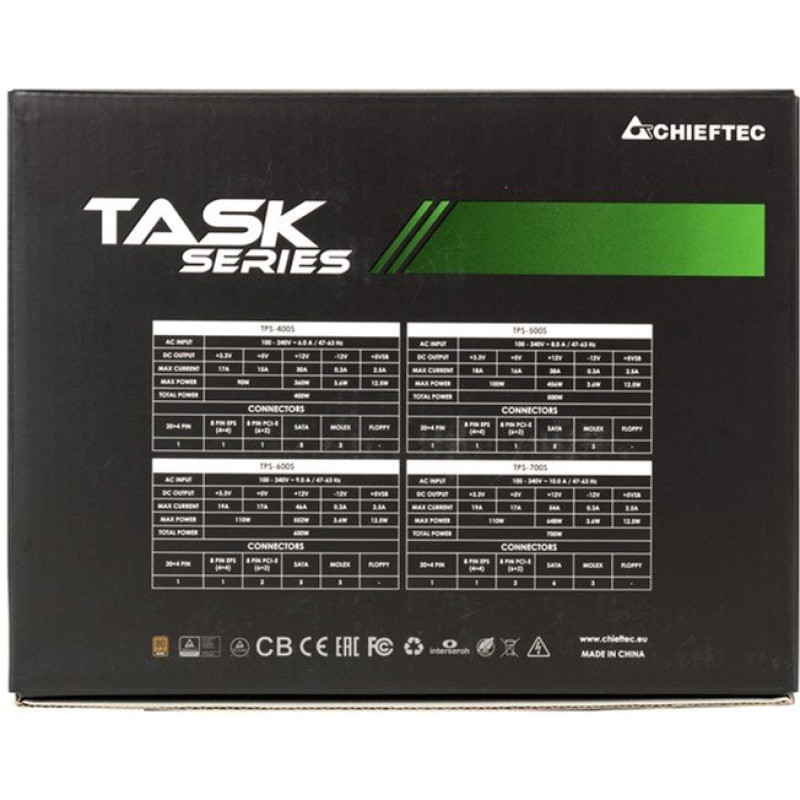 Блок живлення Chieftec 700W TASK (TPS-700S)