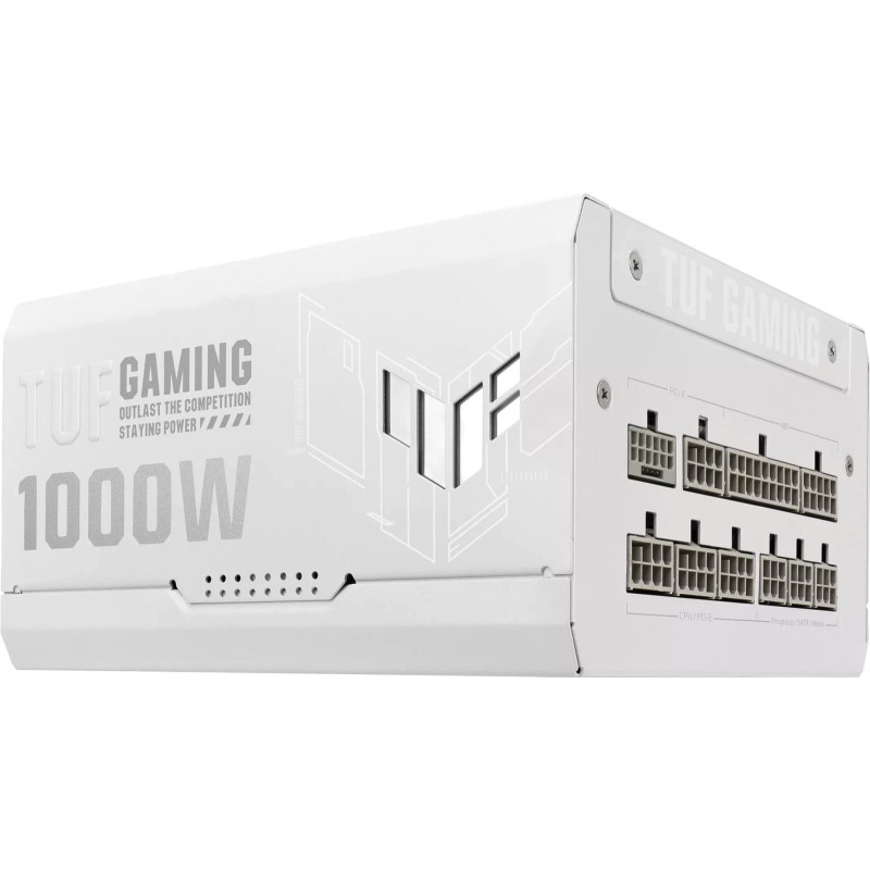 Блок живлення Asus TUF-GAMING-1000G-WHITE PCIE5 1000W Gold (90YE00S5-B0NA00)