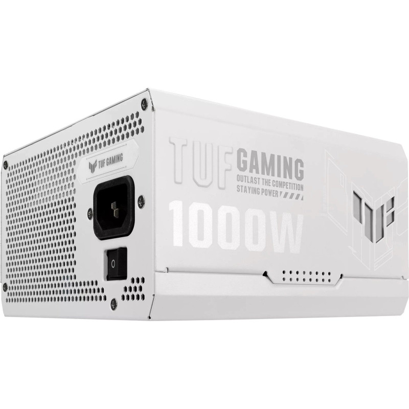 Блок живлення Asus TUF-GAMING-1000G-WHITE PCIE5 1000W Gold (90YE00S5-B0NA00)