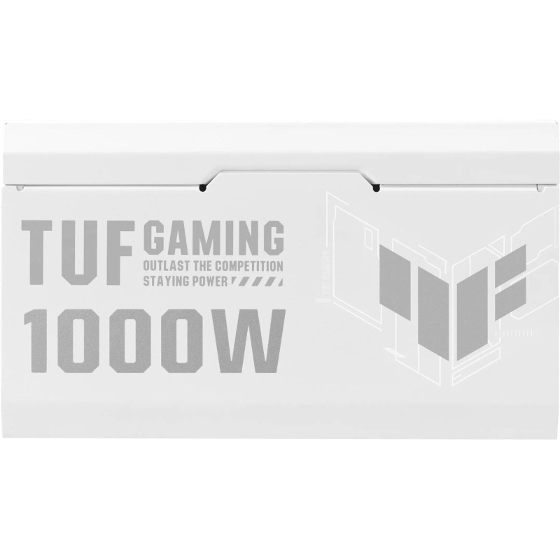 Блок живлення Asus TUF-GAMING-1000G-WHITE PCIE5 1000W Gold (90YE00S5-B0NA00)