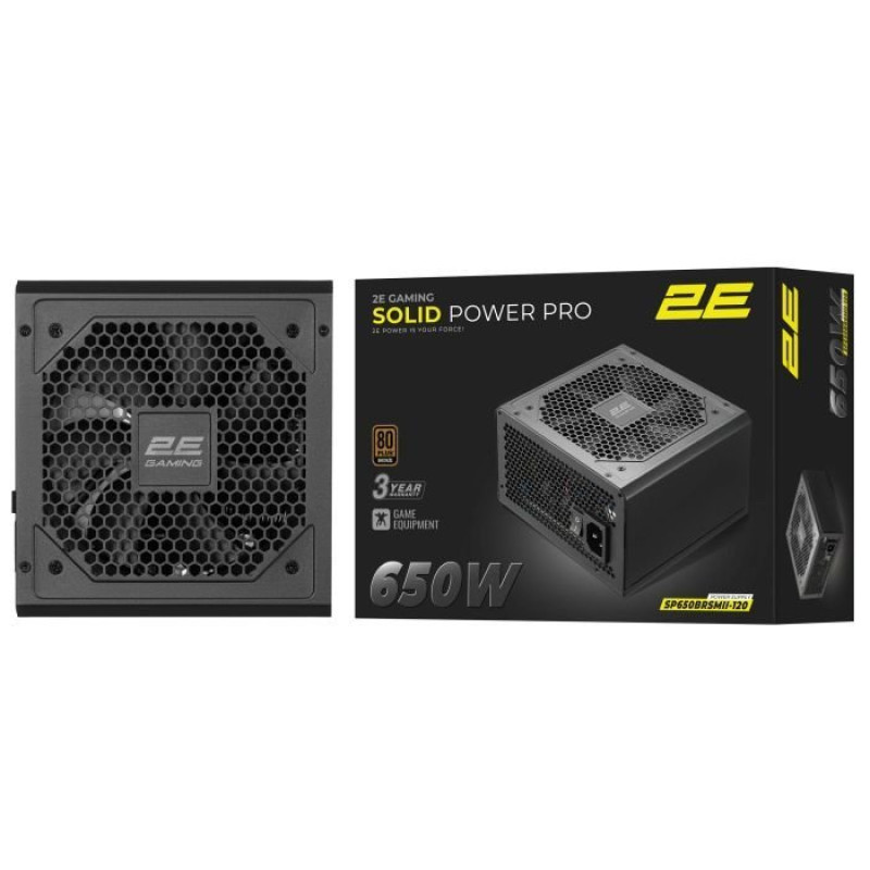 Блок живлення 2E GAMING Solid Power Pro ATX3.1 GEN5.0 (2E-SP650BRSMII-120)