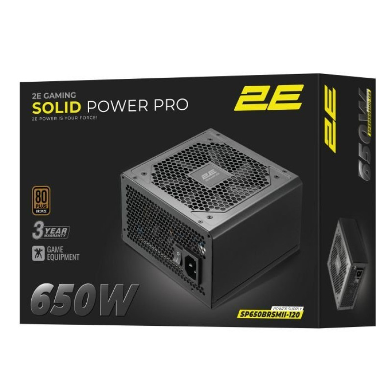 Блок живлення 2E GAMING Solid Power Pro ATX3.1 GEN5.0 (2E-SP650BRSMII-120)