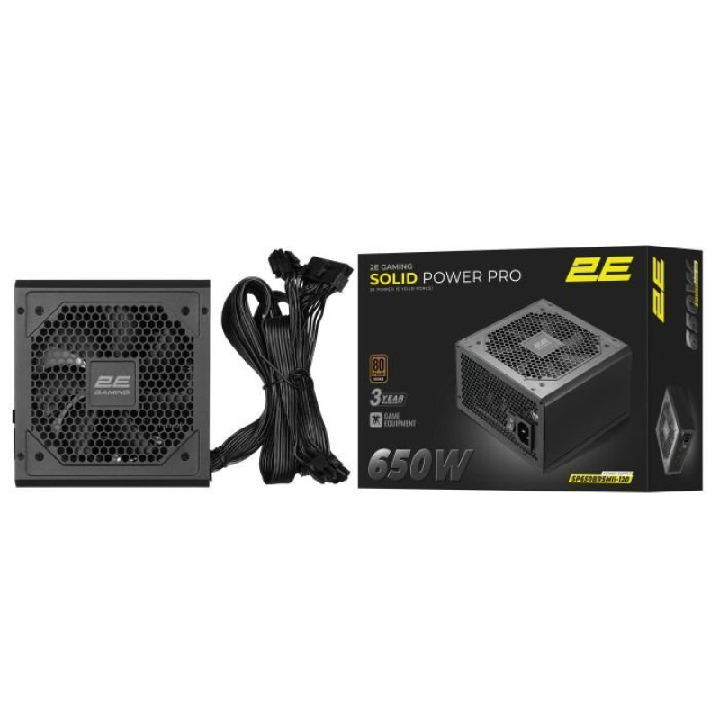 Блок живлення 2E GAMING Solid Power Pro ATX3.1 GEN5.0 (2E-SP650BRSMII-120)