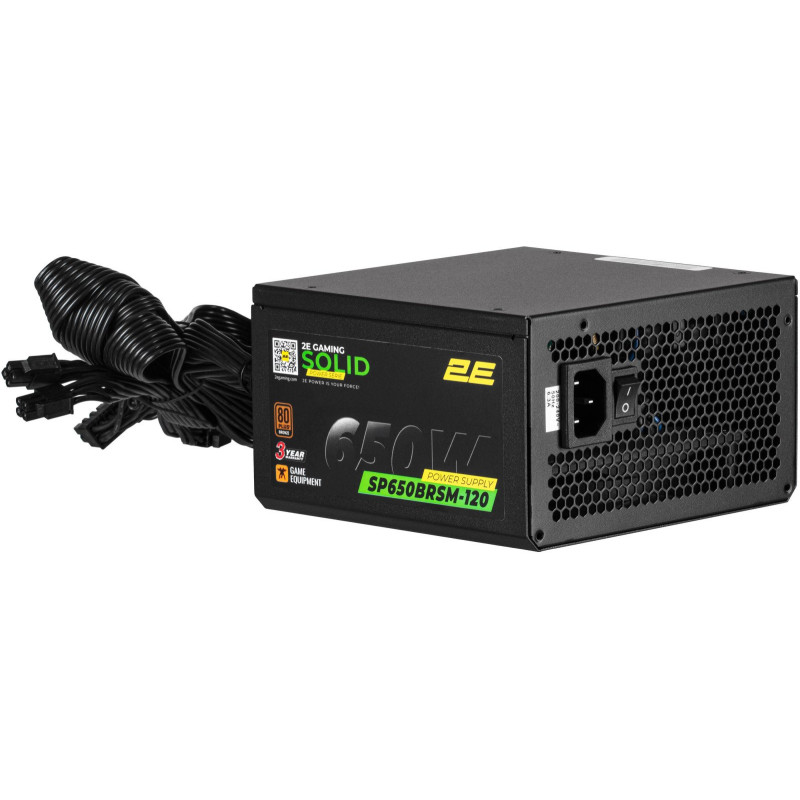 Блок живлення 2E GAMING Solid Power (650W) (2E-SP650BRSM-120)