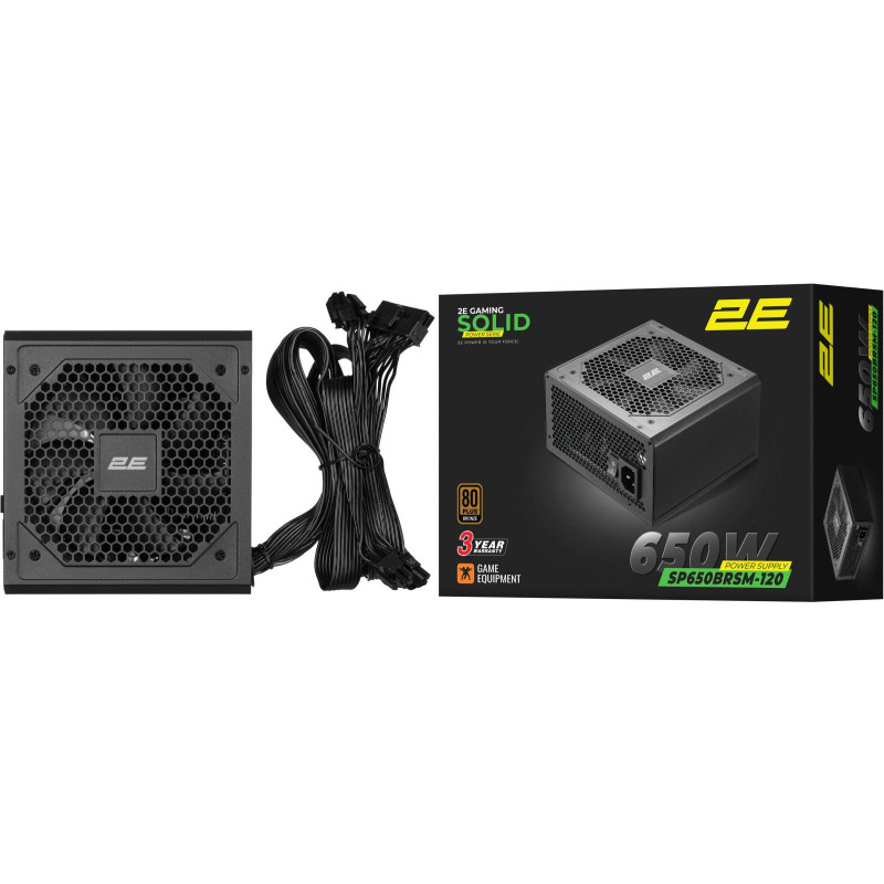 Блок живлення 2E GAMING Solid Power (650W) (2E-SP650BRSM-120)