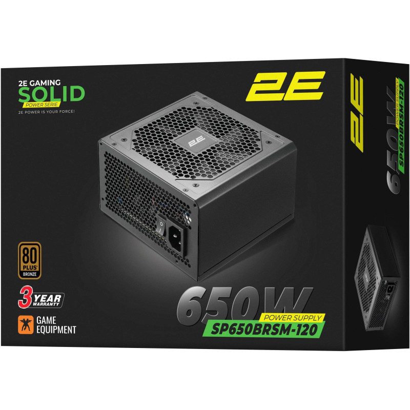 Блок живлення 2E GAMING Solid Power (650W) (2E-SP650BRSM-120)